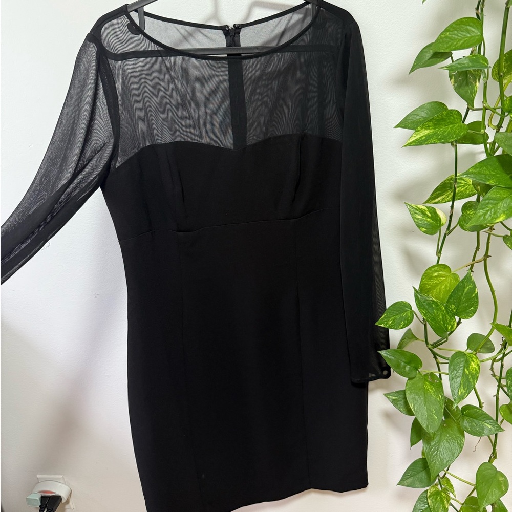 American Living Black Long Sleeve Dress